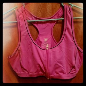 AERIE FIT zip front sports bra